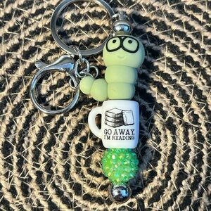 Book Worm 🐛 Keychain